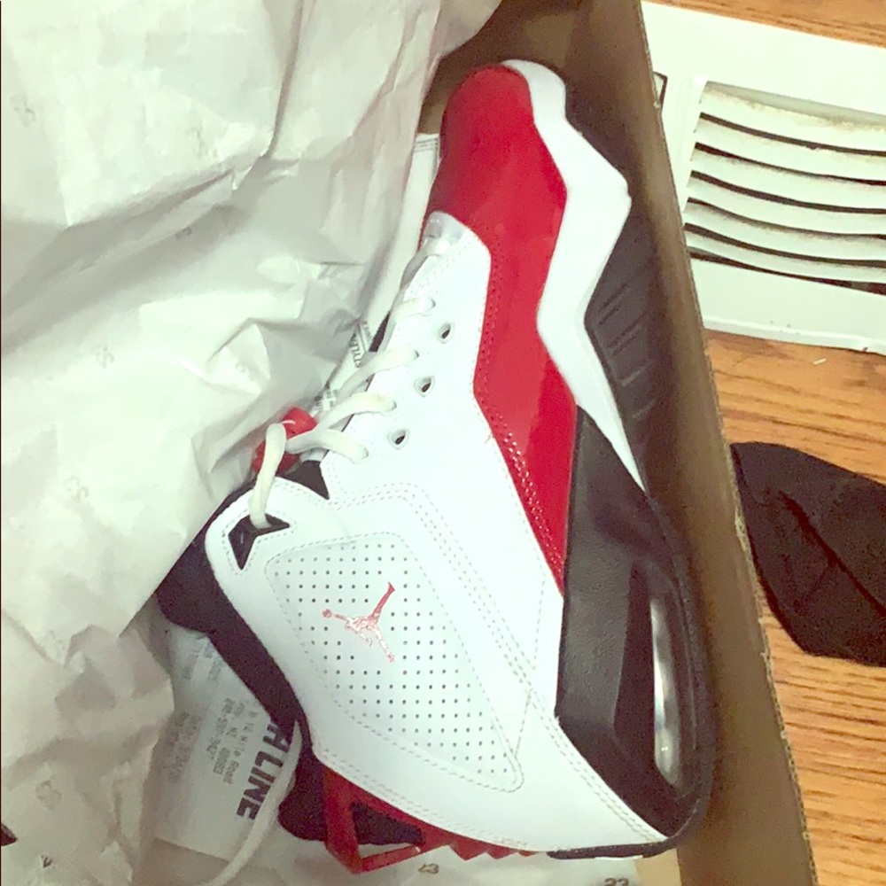 Jordan B loyal red black and white